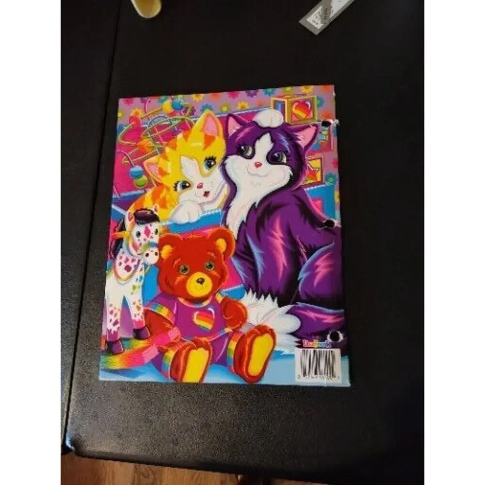 Vintage Lisa Frank Purrfect Playtime Kittens 2 Pocket Folder Scentsation Sticker